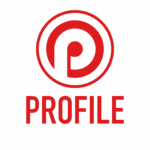 Rood en zwart Profile logo