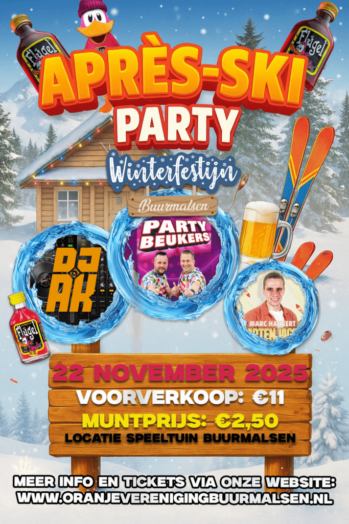 Poster voor Après-Ski Party in Buurmalsen, 22 november 2025